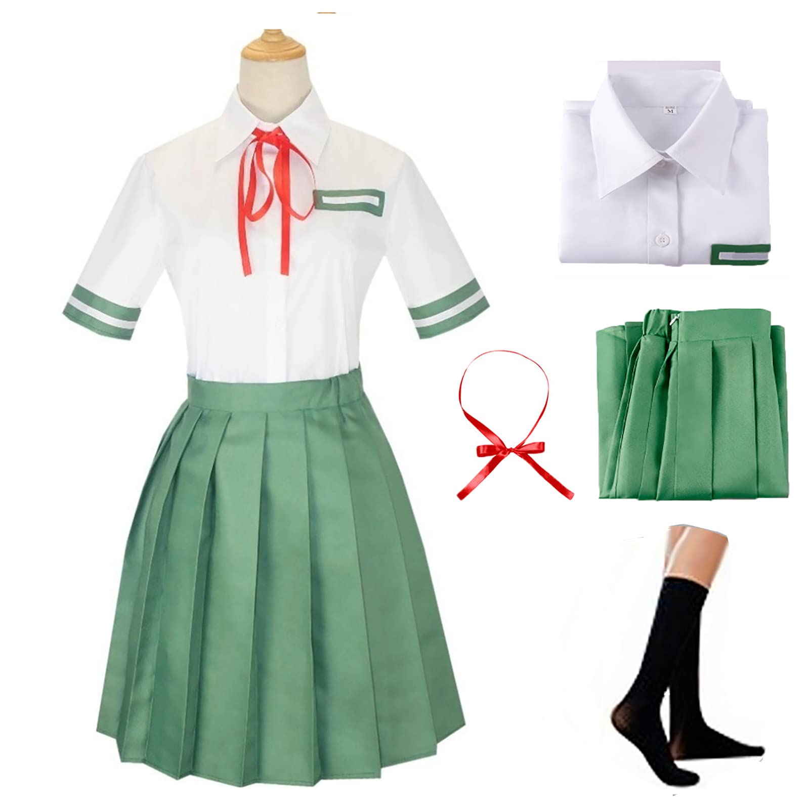 Drofe Suzume cosplay school uniform for girls Suzume Skirt for Halloween costume