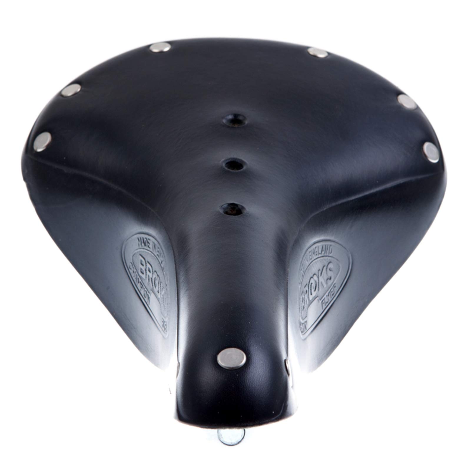 Selle Vélo Brooks Flyer Cuir - Vintage à Ressorts - Noire - Fabriquée En Angleterre