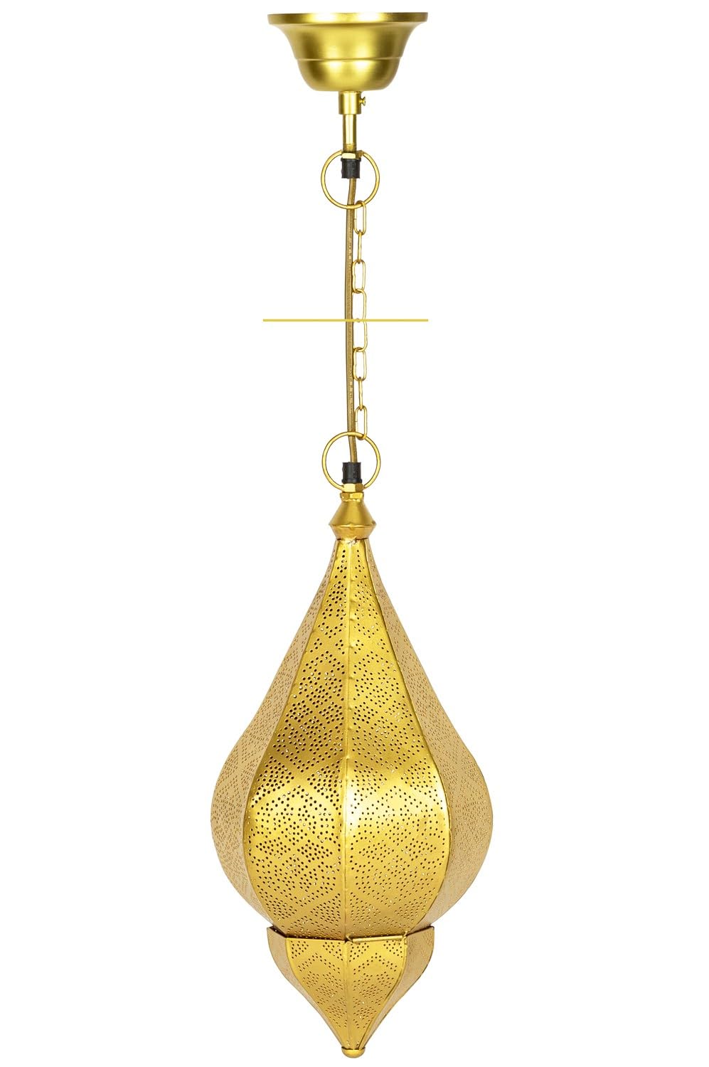 Marrakesch Suspension orientale Kihana Gold - Suspension en métal 40 cm