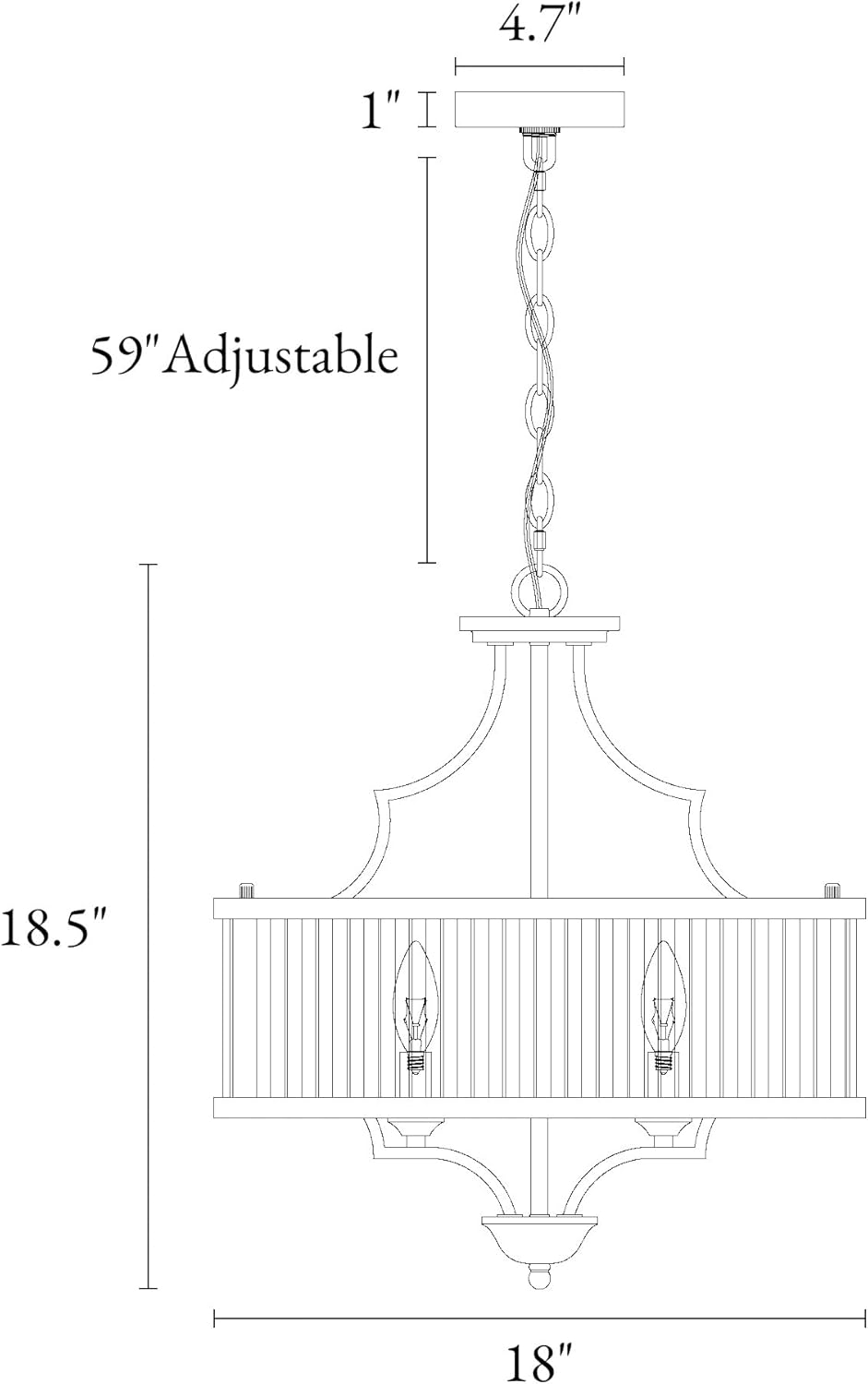 KSANA Gold Chandelier, Modern Drum Light Fixture with Crystal Glass for Dining & Living Room, Bedroom, Foyer and Kitchen