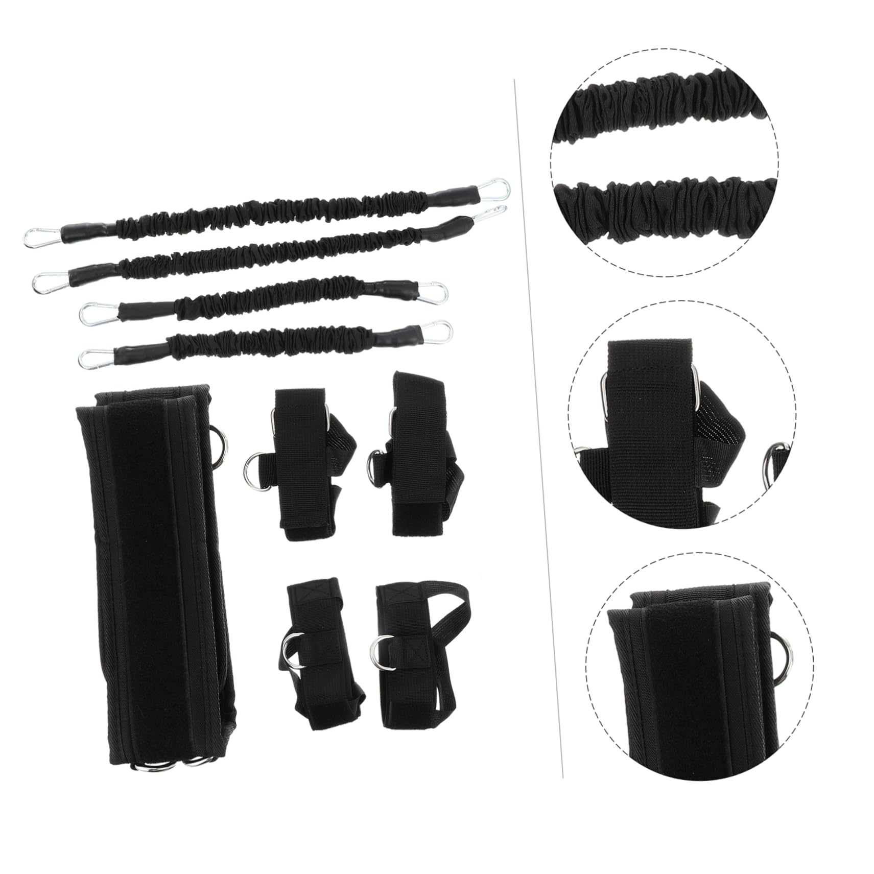 Fitness Widerstandsband Satz 20lbs mit Oxfordstoff und Latexseil