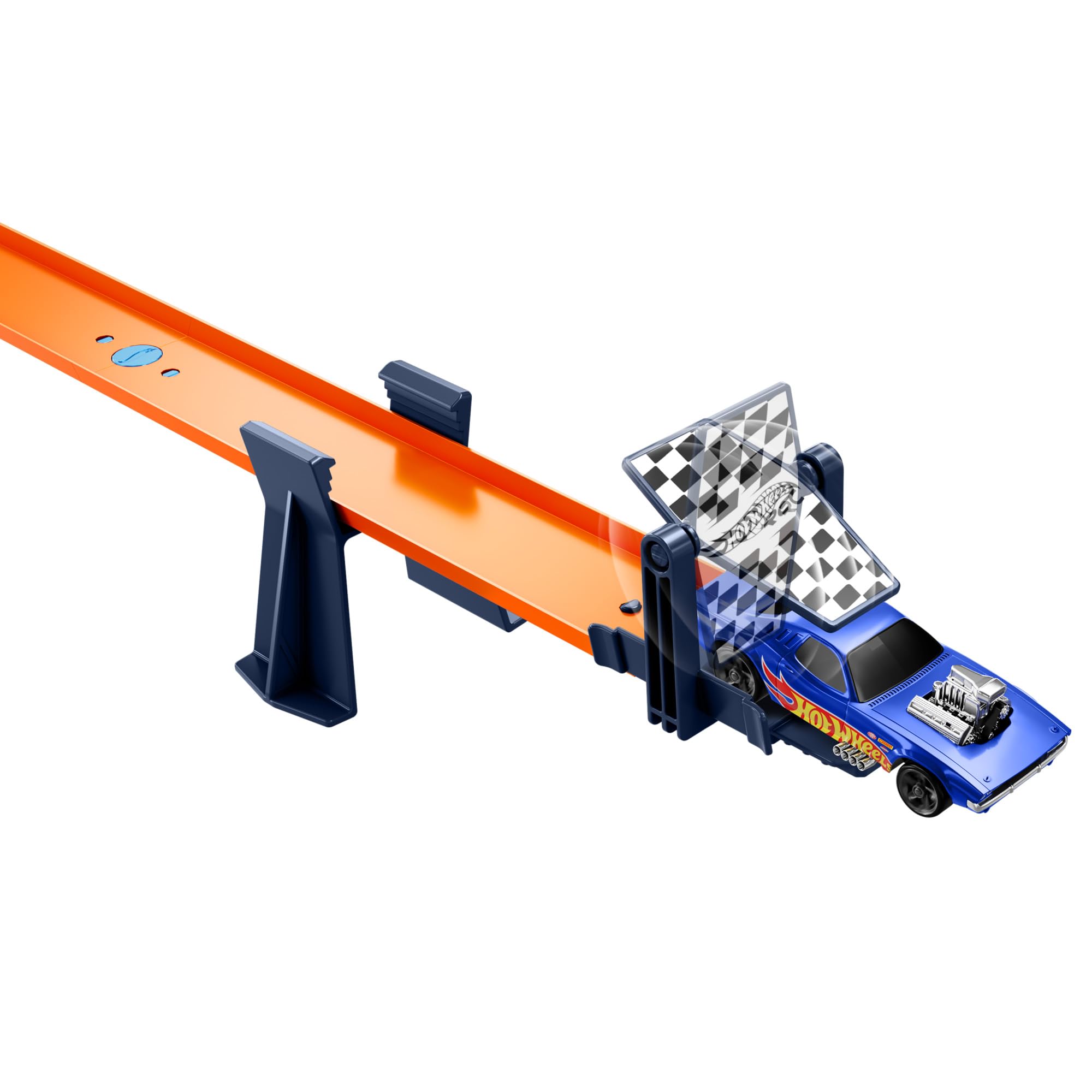 Hot Wheels RC Speed Challenge Track Set y Coche teledirigido | Set a escala 1:64 con más de 30 piezas de pista para crear múltiples configuraciones, HXX45