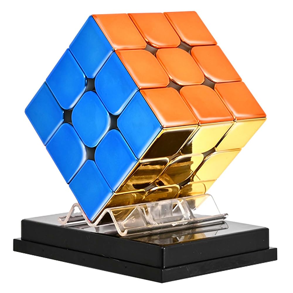 BroMoCube Cubo mágico magnético profesional de 3 x 3 x 3 x 3 cm, espejo brillante, regalo para adultos y niños