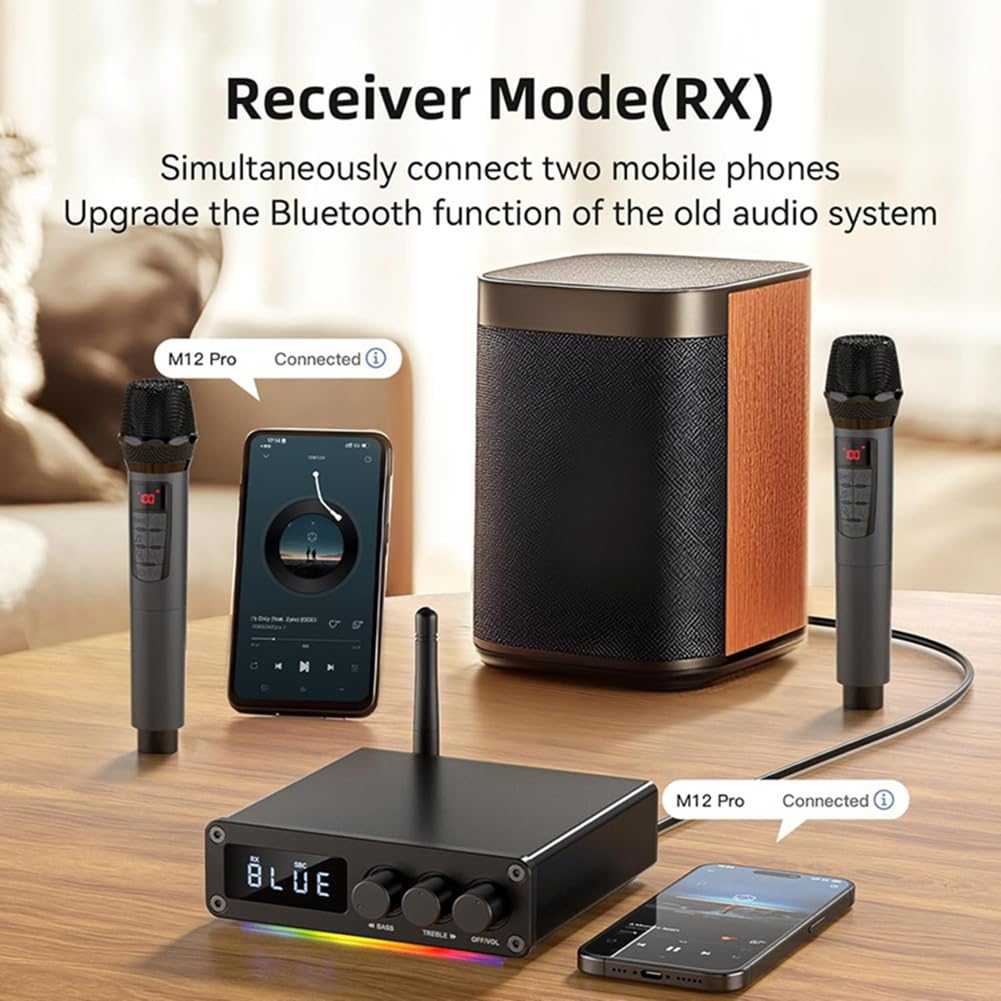 Transmisor y Receptor Bluetooth 5.2 para TV, Equipo de Música, Auriculares Bluetooth, Adaptador Decodificador de Audio Bluetooth HD de Baja Latencia.