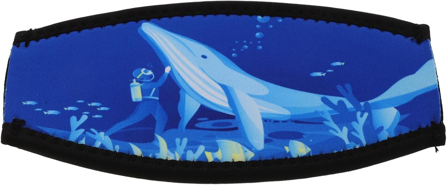Neoprene Diving Mask Strap Cover Double Layer Hair Sleeve for Snorkeling and Underwater Adventures, Suitable for Different Sizes with Stylish and Unique Design