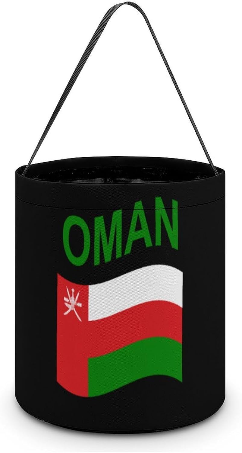 Flag of Oman Halloween Treat Bag Reusable Candy Basket Tote Goody Bags Gift Party