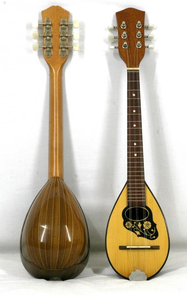 Musikalia Luthery Greek Baglama a 6 strings, in walnut, serigraphied