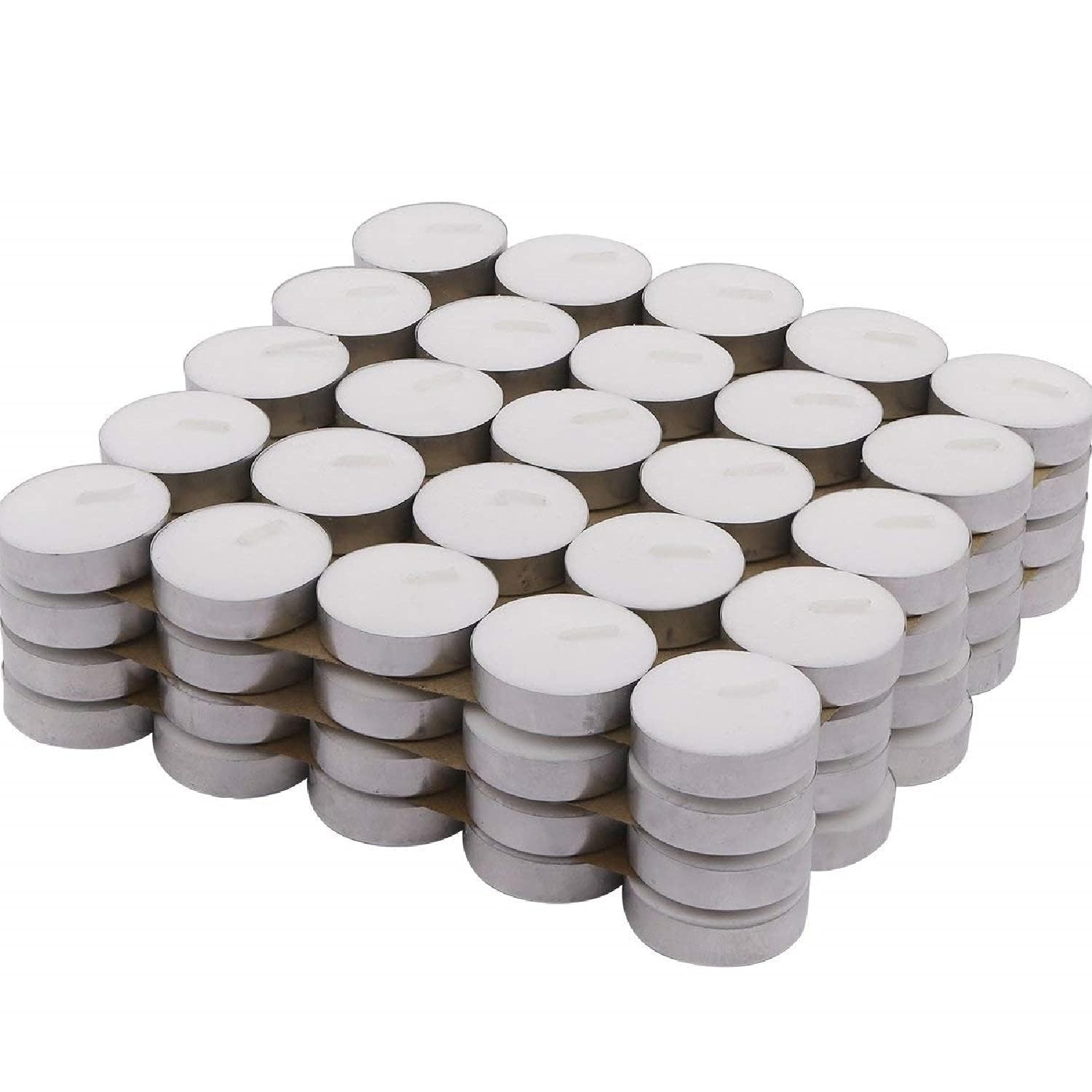 Diwali Tea Lights Candles for Home Décor – 2-3 hrs of Burning Time Multi Non Scented Wax Unscented, Candle Light Dinner Birthday Decoration & Bedroom Diffuser t Lamp (White, 50 pcs Set)-image-12