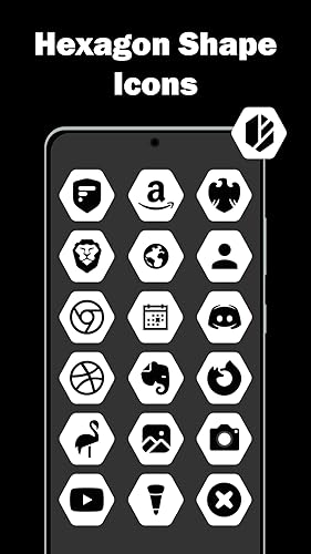 Hexagon White - Icon Pack