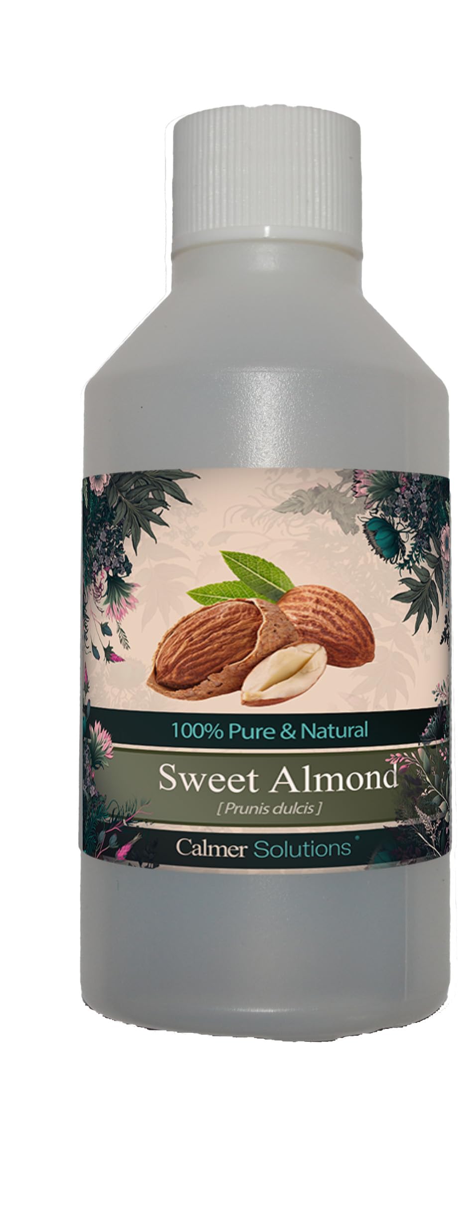Calmer Solutions Sweet Almond Oil 100ml – 100% Pure & Natural Cold-Pressed Carrier Oil – Nourishing, Moisturising & Softening for Skin, Hair & Massage – Aromatherapy & DIY Skincare