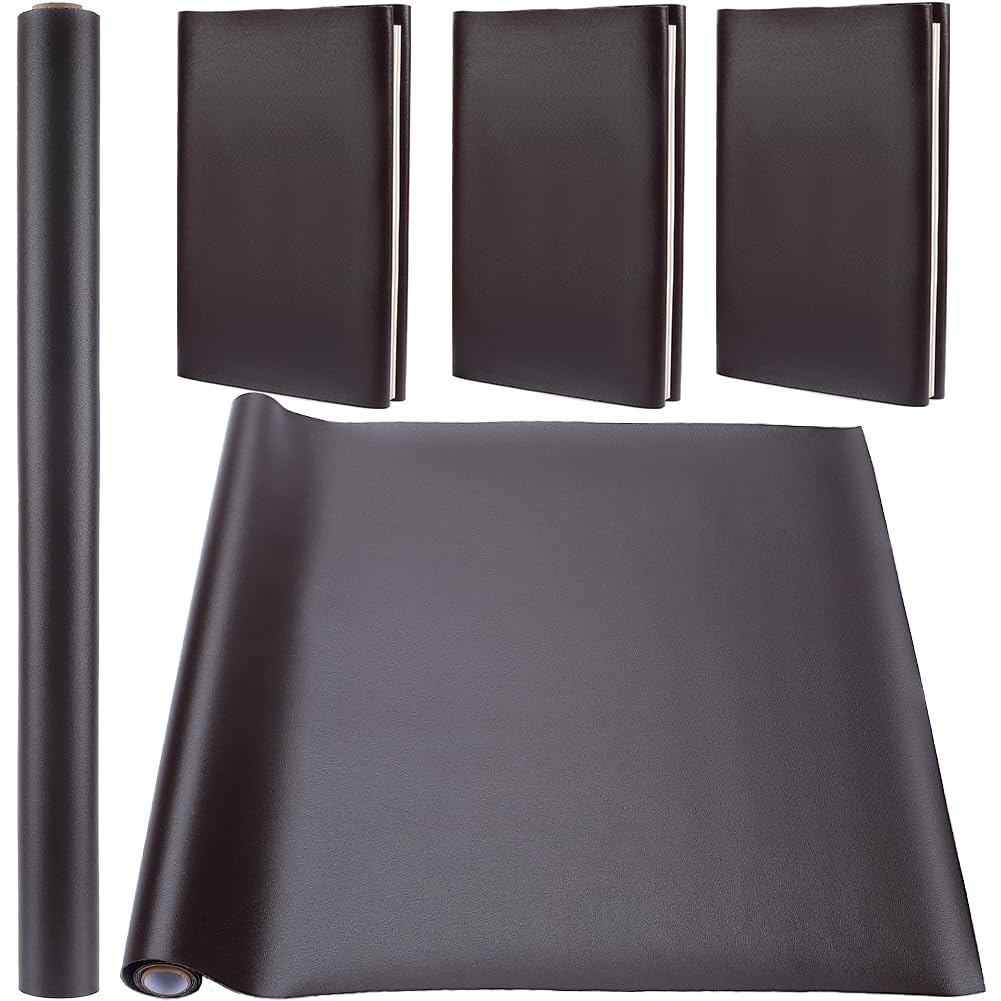 CRASPIRE 31.5 x 16.5 Panno per Libri in Finta Pelle Marrone per Rilegatura di Libri A3-A8 Superficie Liscia in PU Rivestimento Base in Tessuto Non Tessuto Rivestito in Poliuretano Protezione