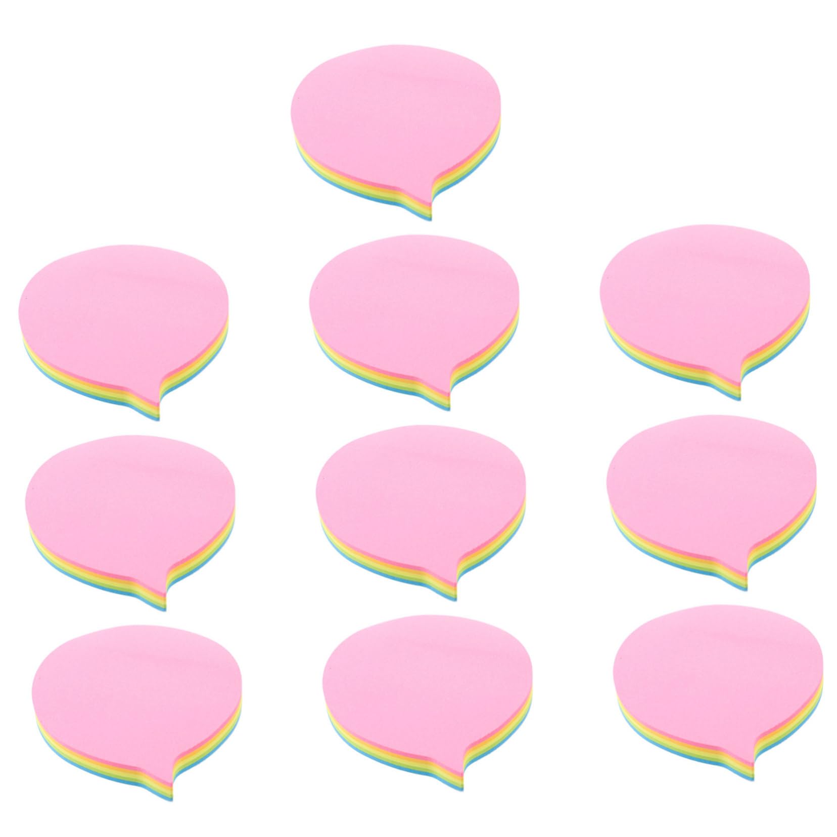 HOMSFOU 5 Piezas Papel Notas Adhesivas Autoadhesivas de con Diseño Adorable Libros de Notas para Oficina y Papelería para Recordatorios y Organización