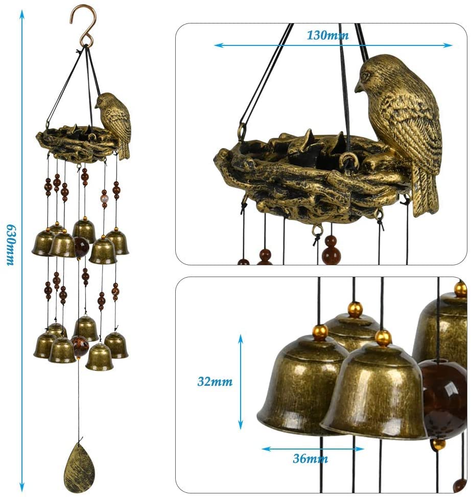 Campanelli Eolici Decorazioni per Esterni Casa Balcone Vetrate Vintage