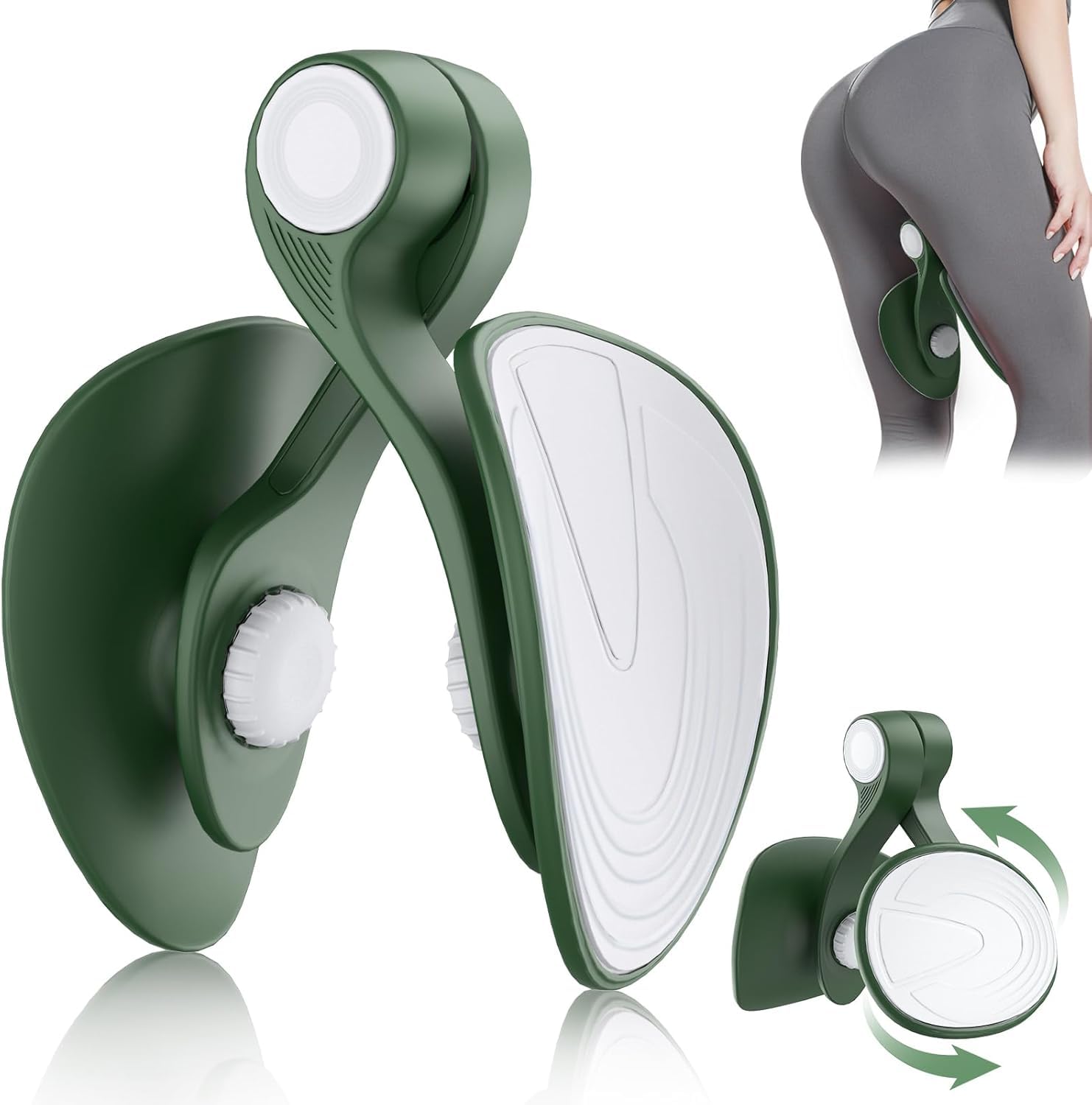 2 in 1 Hip & Pelvis Trainer Inner Thigh Master Kegel Exercise Equipment Pelvic Floor Exerciser Device Training Tool for Home, Gym, Fitness, Workout, Stretcher for Men & Women (Advanced Level Trainer)-image-33