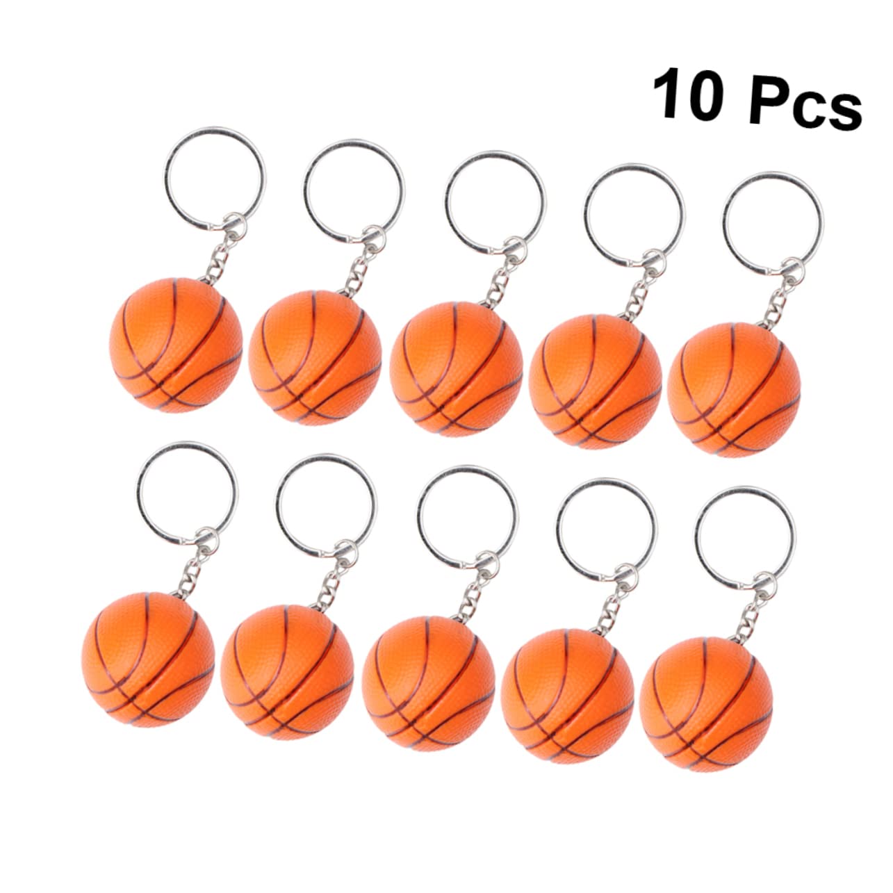 CLISPEED 20 Pz Portachiavi Sportivo La Festa di Basket Favorisce di Basket Portachiavi Mini con Palloni Sportivi Sportivi Souvenir Pu Bambino
