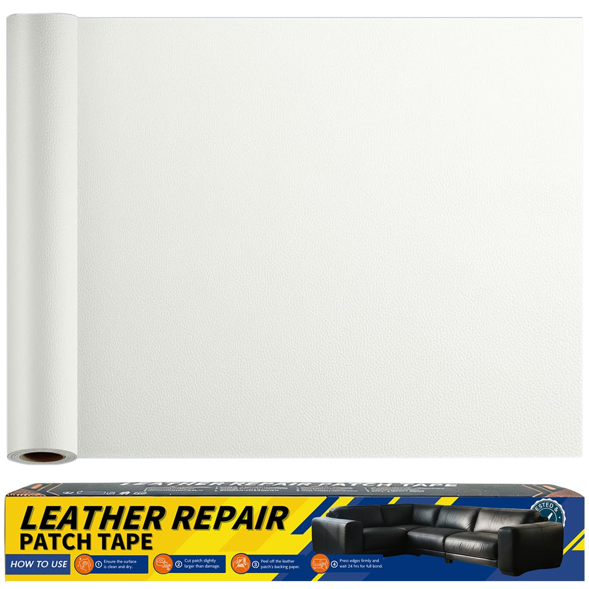 Gelaisi Leder Reparatur Set, Kunstleder Selbstklebend, Kunstleder-Reparaturset