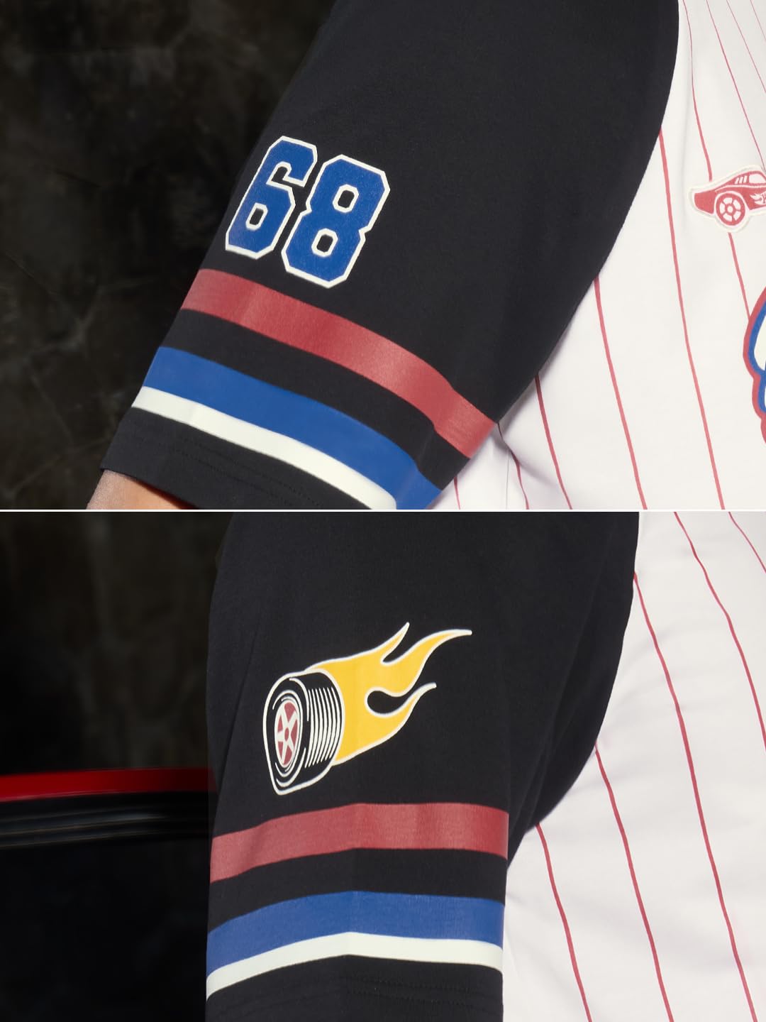The Souled Store Hot Wheels: maglietta da uomo e ragazzo, a maniche corte, girocollo, con stampa grafica, casual, leggera, streetwear, oversize, alla moda