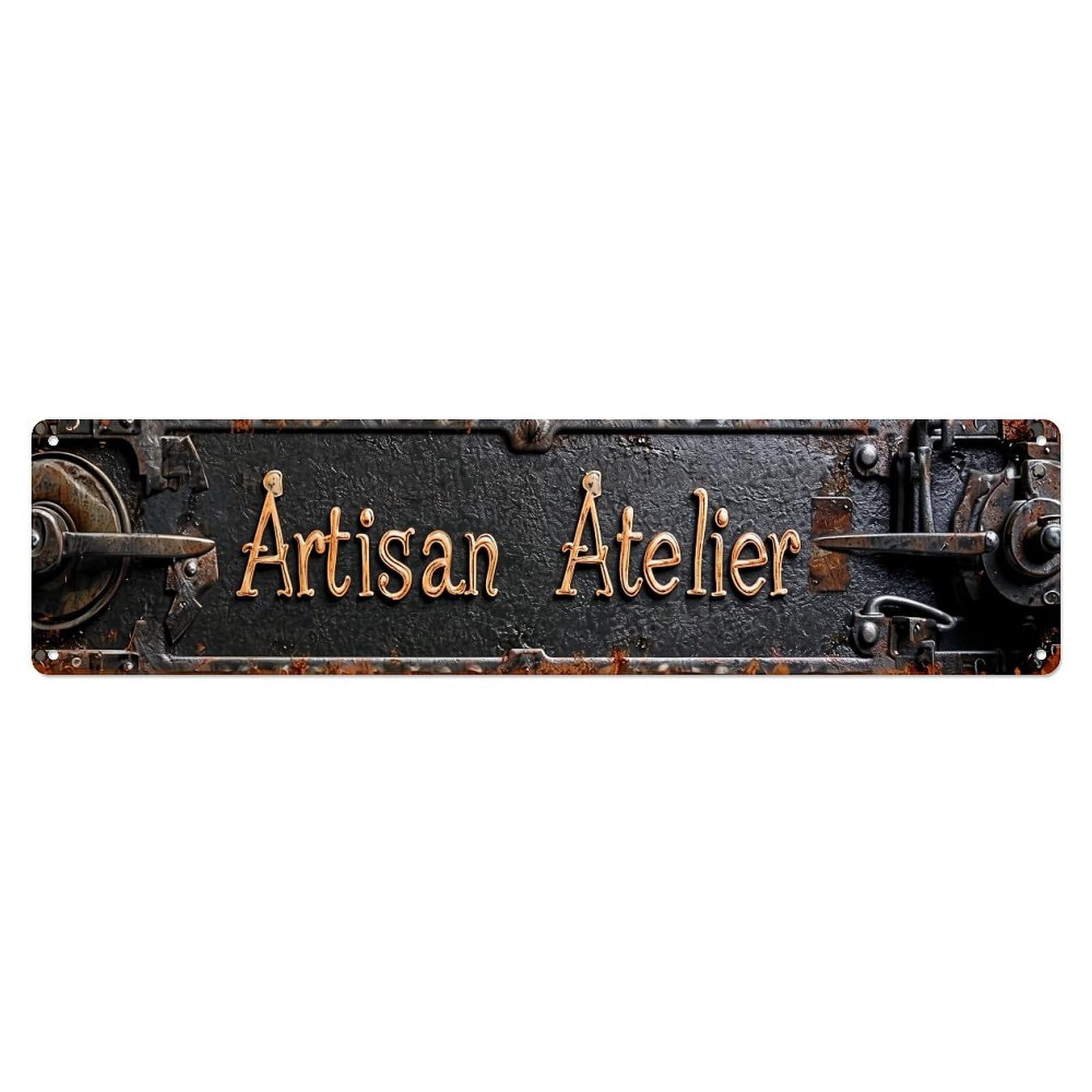 Artisan Atelier Metal Sign Pattern Metal Tin Sign Plaque