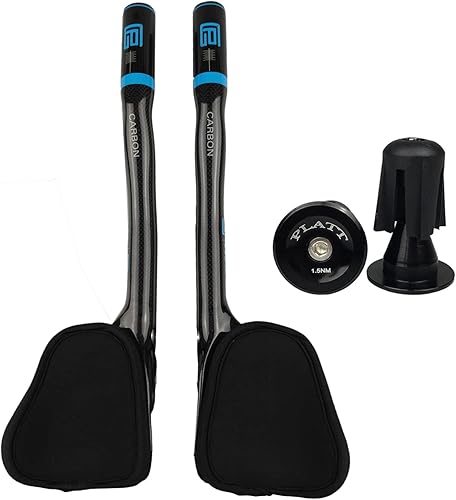 Miniatura 14 de PLATT Carbono TT Manillar Bicicletas Aero Barras Tri Barras Ciclismo Resto Manillar para Bicicleta de Montaña y Bicicleta de Carretera 1.252 in