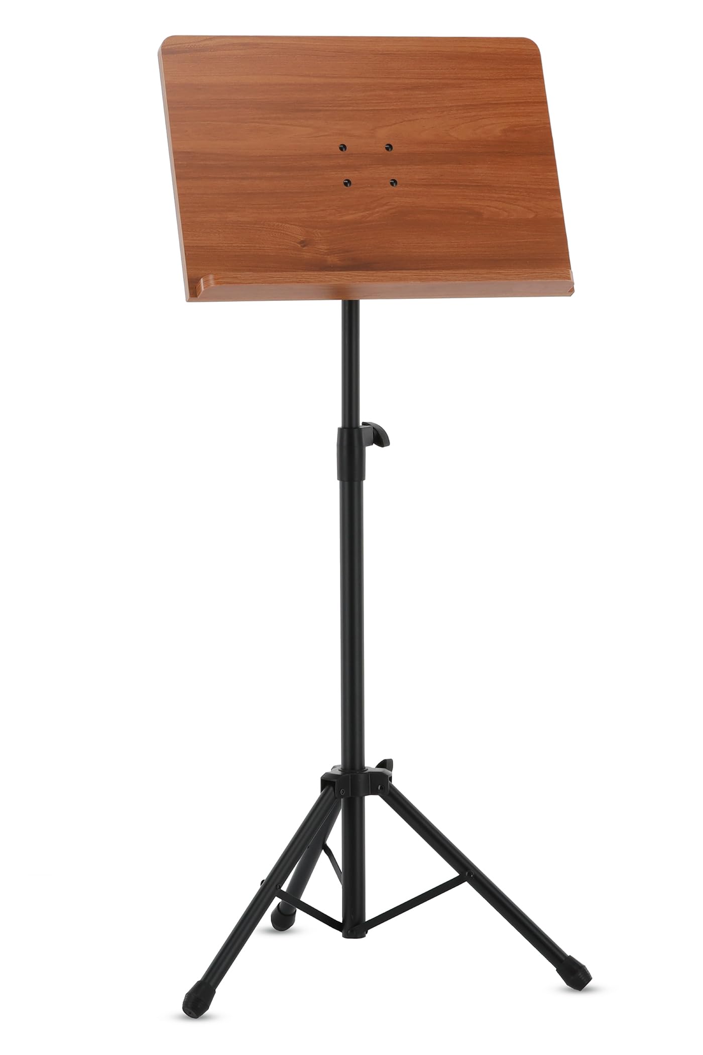 GEWA leggio per orchestra - Piastra in legno marrone - Treppiede nero - ABS e connessione a prisma - Piedi pieghevoli - Altezza 67-120 cm - Peso 4,0 kg