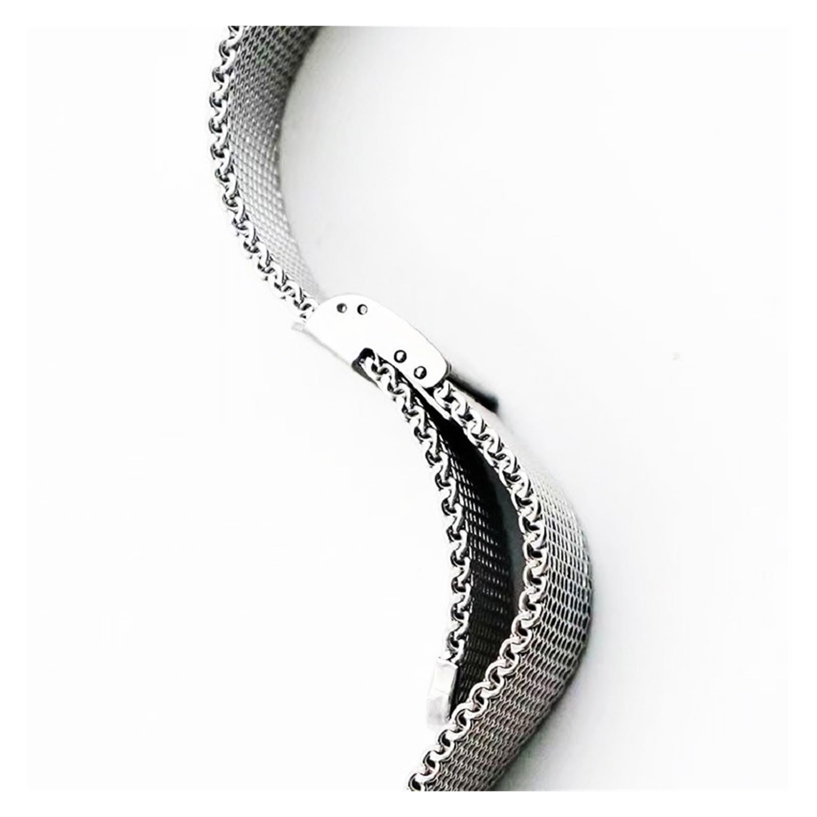 SERDAS Cinturino in acciaio inossidabile 18mm 20mm 22mm 24mm 1.0 cinturino in rete metallica spessa lunghezza regolabile accessori per orologi cinturini