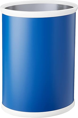 Miniatura 6 de Kraftware Fun Colors - Papelera ovalada, 14 pulgadas, color azul proceso