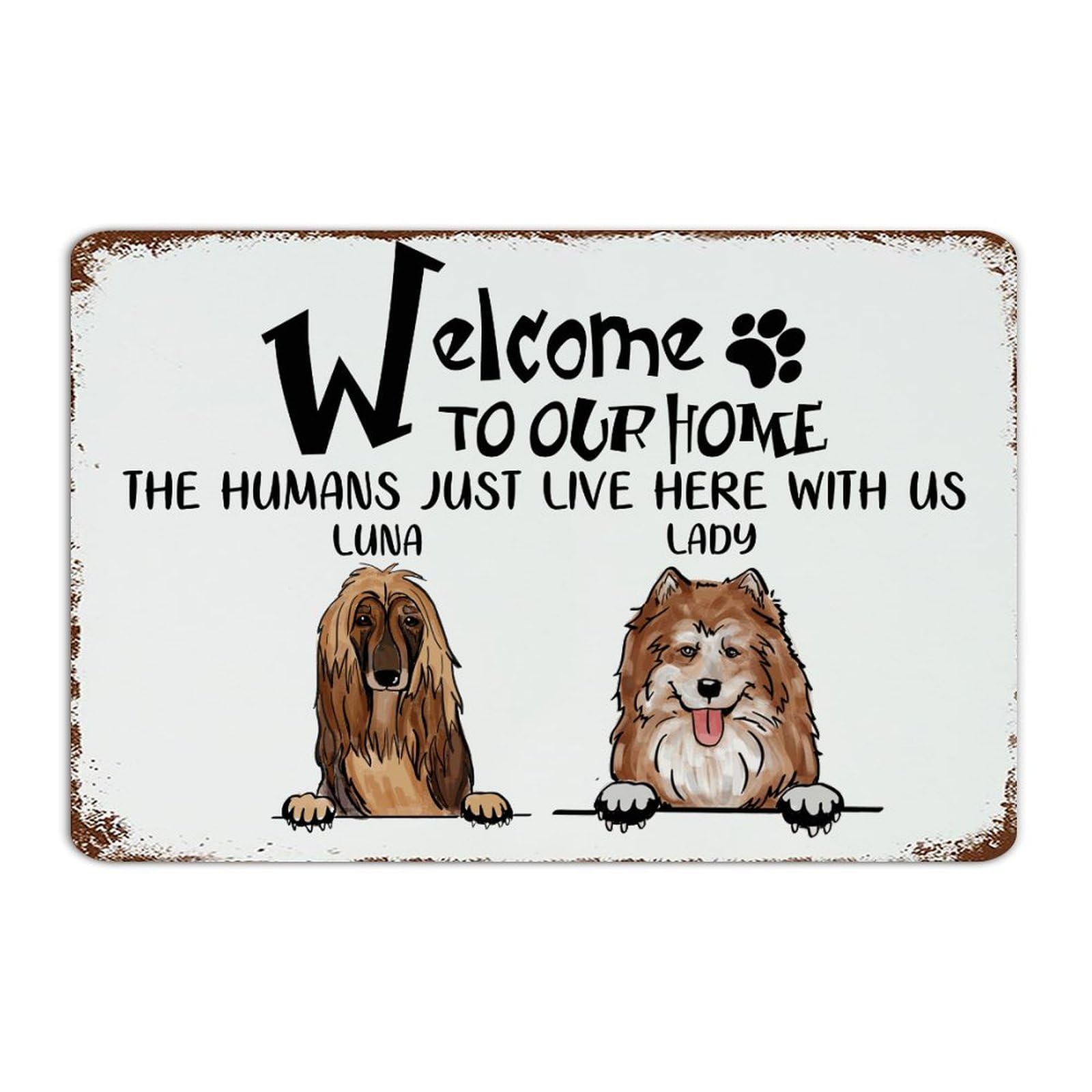 Murs vides ? Plaque rétro en métal humour animaux pour décorer