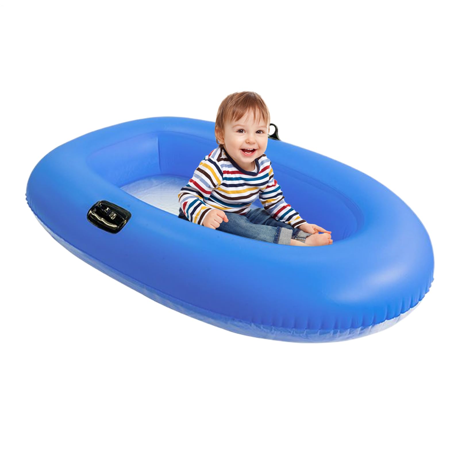Gommone Gonfiabile,Canotto Trasparente Con Fondo Trasparente | Barca Da Pesca E Relax 160 X 110 Cm Per Laghi Fiumi E Passeggiate, Capacità 80 Kg