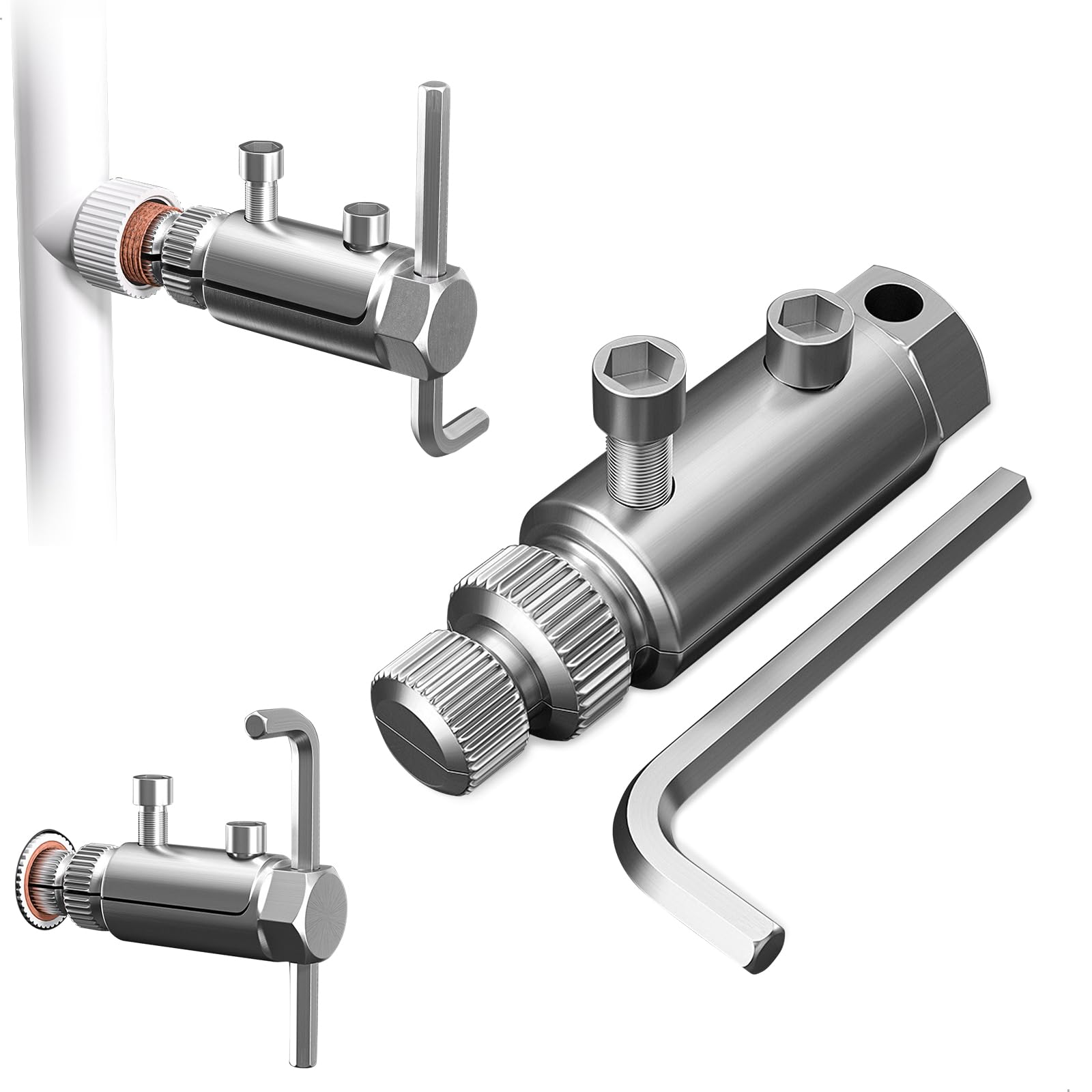 Extractor de Tornillos, Extractor Tornillos Rotos para Extraer Tornillos Rotos de Tuberías, Extractor de Tornillos Dañados para Reparar Conexiones Roscadas de Tuberías, para 1/4, 1/6 y 1 Pulgada