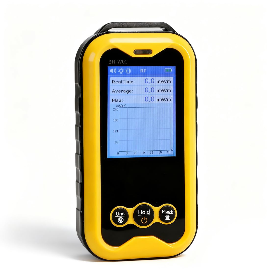 EMF Meter, 3-in-1 2.4 Inch LCD Screen Handheld Electromagnetic Detector for EF MF RF, Accurate Multifunctional Radiation Tester
