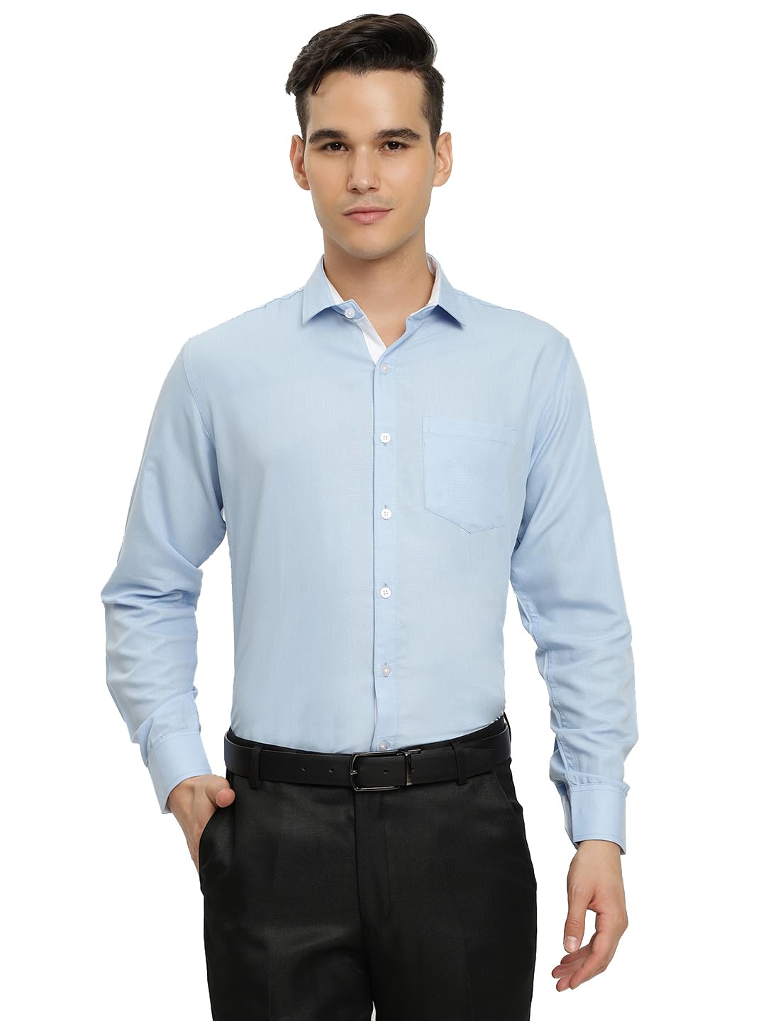 Tapia Men's Cotton Blend Solid Casual Shirt for Men ll Formal Shirts for Men