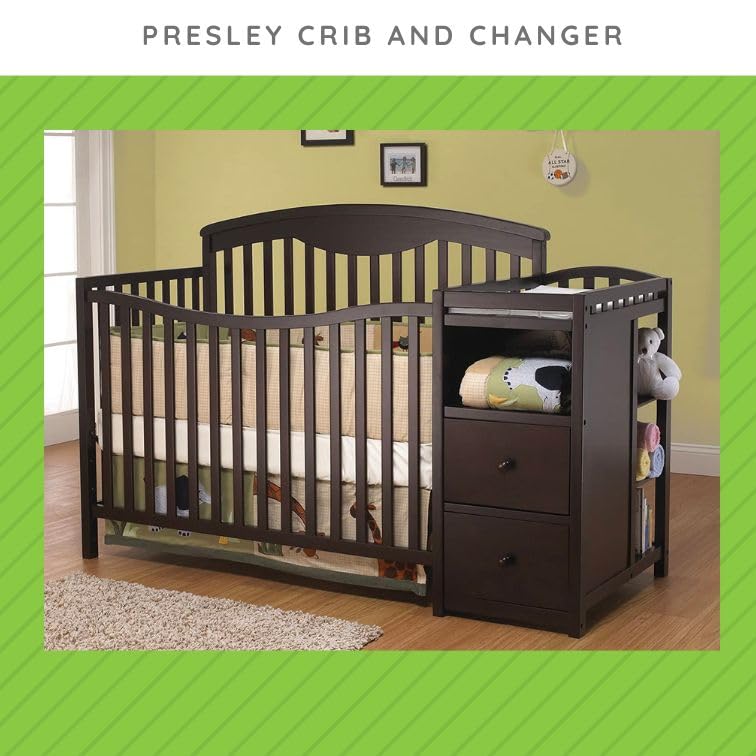 Image of Toddler Bed Safety Guard Rail for Sorelle Convertible Cribs - Solid Wood Rail for Convertible Crib to Toddler Bed Conversion - Safety Bed Rail for Children (Model #143, Espresso)