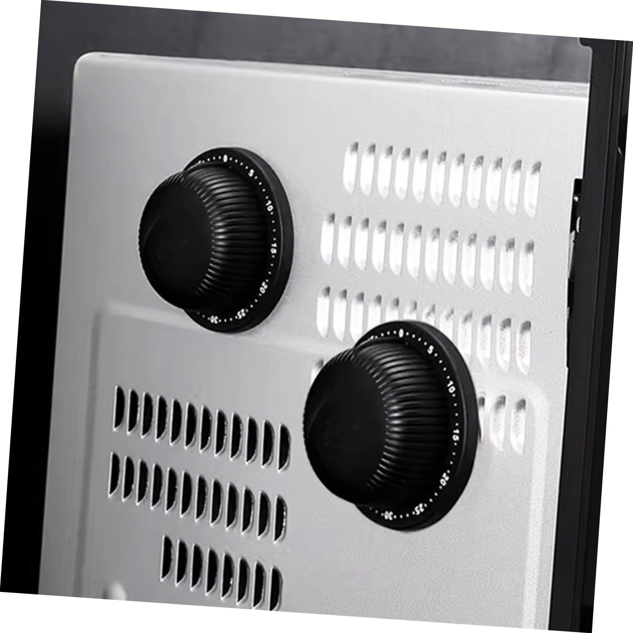 NUOBESTY 2 Stück Küchenuhr Küchenmechanische Timer Kind Timer für Küchen magnetisch mechanisch von Schreibtisch Magnetische zum Kochen Rostfreier Stahl Black