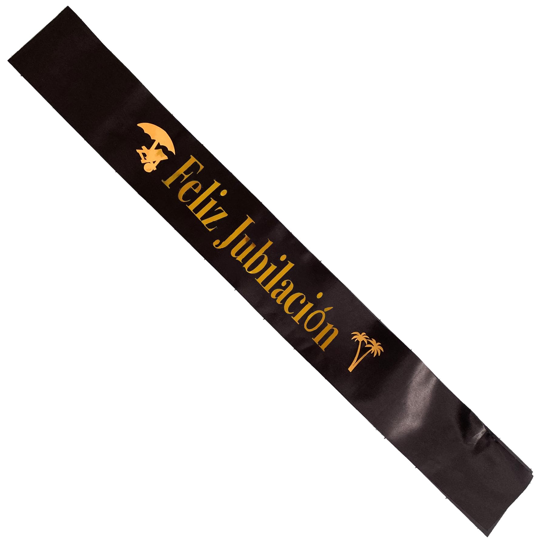 Striscione Buona Pensione - Decorazione Per Feste Pensionamento, Oro E Nero, 250x40cm - Foto 3