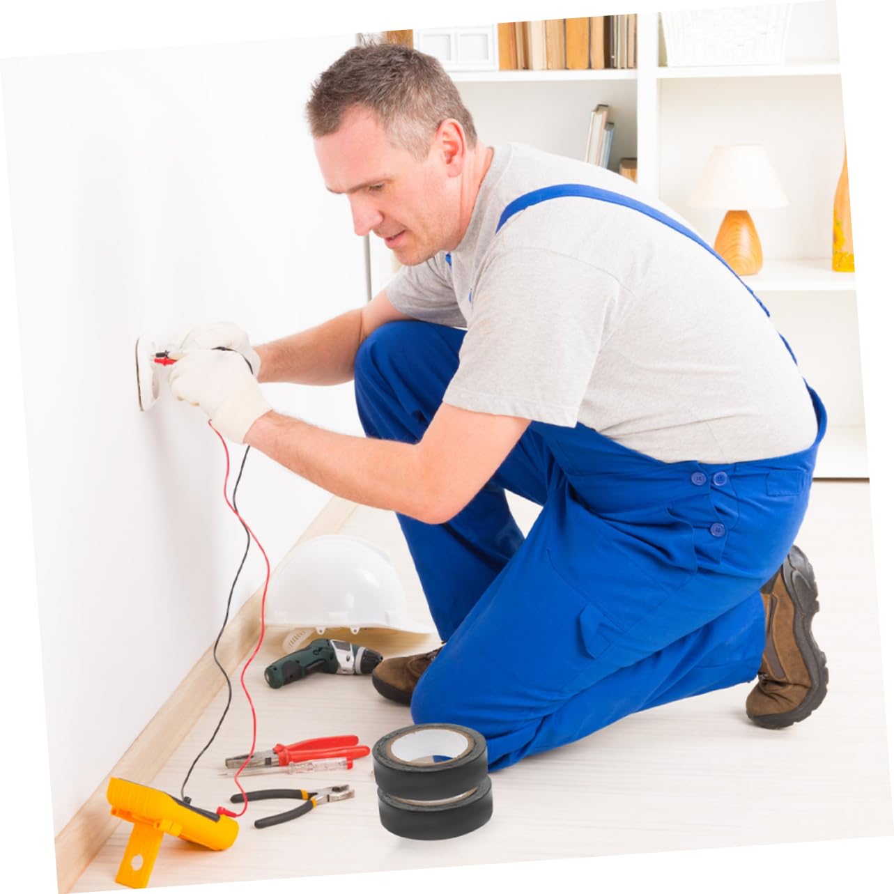 nastro isolante, 12 rotoli di nastro isolante largo in PVC for progetti fai da te professionali