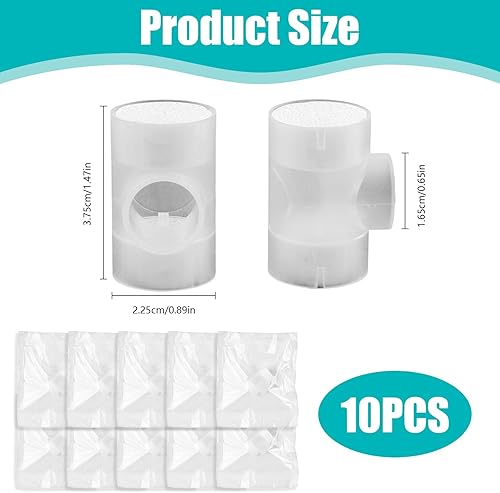 Miniatura 2 de Paquete de 10 HME para traqueotomía, intercambiador de humedad de calor, suministros de traqueotomía, empaquetados individualmente