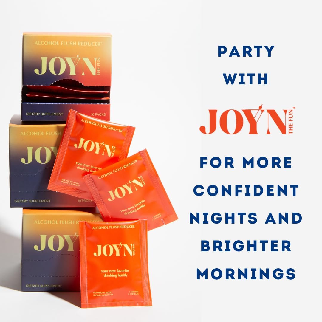 JOYN Supplement for Alcohol Flush Prevention, Detox, Liver Support, Asian Glow Relief | Feel Better Before & After Drinking | Vitamin with DHM, Milk Thistle, Glutathione, Vitamin B12 | 10 Servings - Image 8