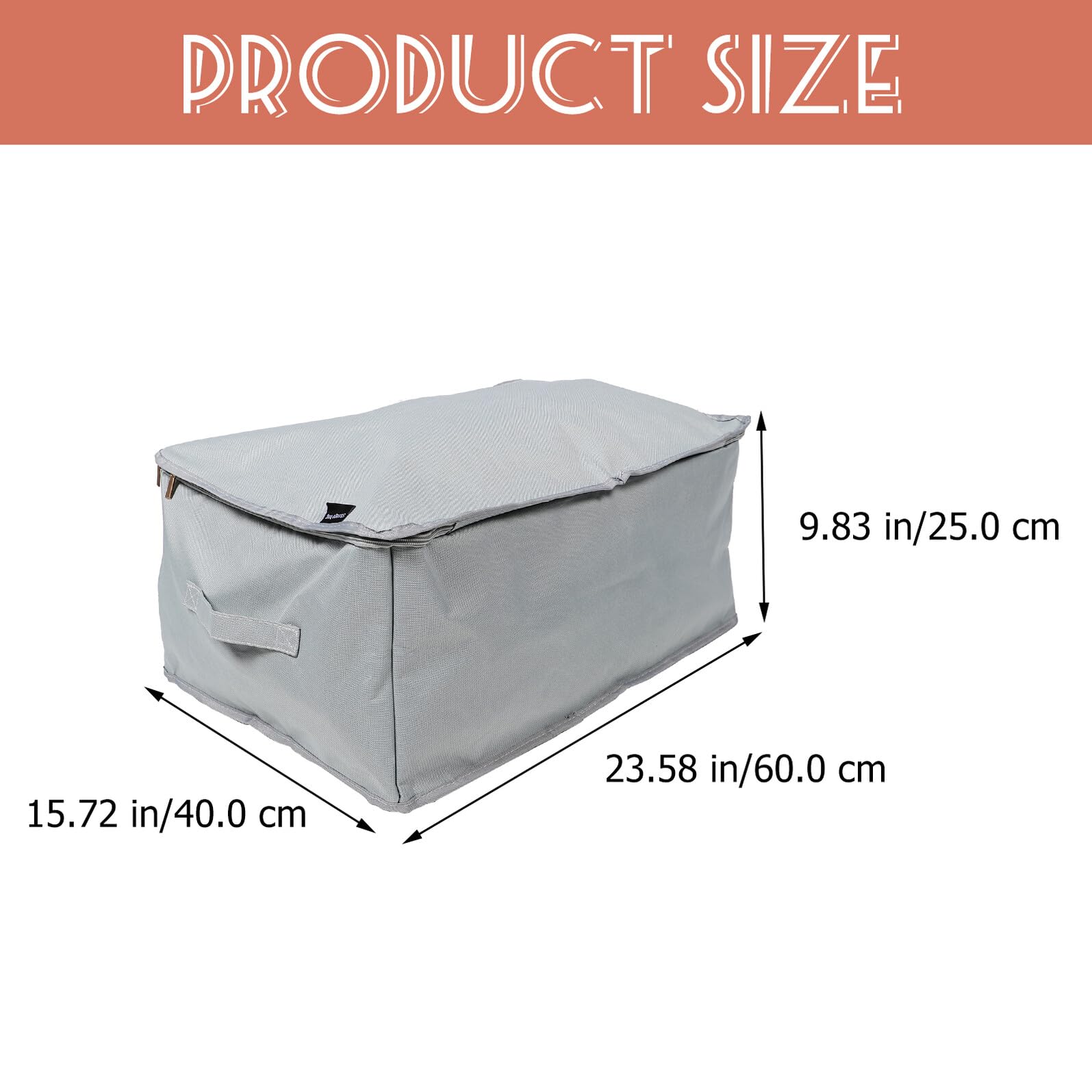 Mikikit Contenitore Portaoggetti Pieghevole Capacità con Maniglie per Coperte Piumoni e Vestiti Organizer Sottoletto Resistente Camera e Armadio