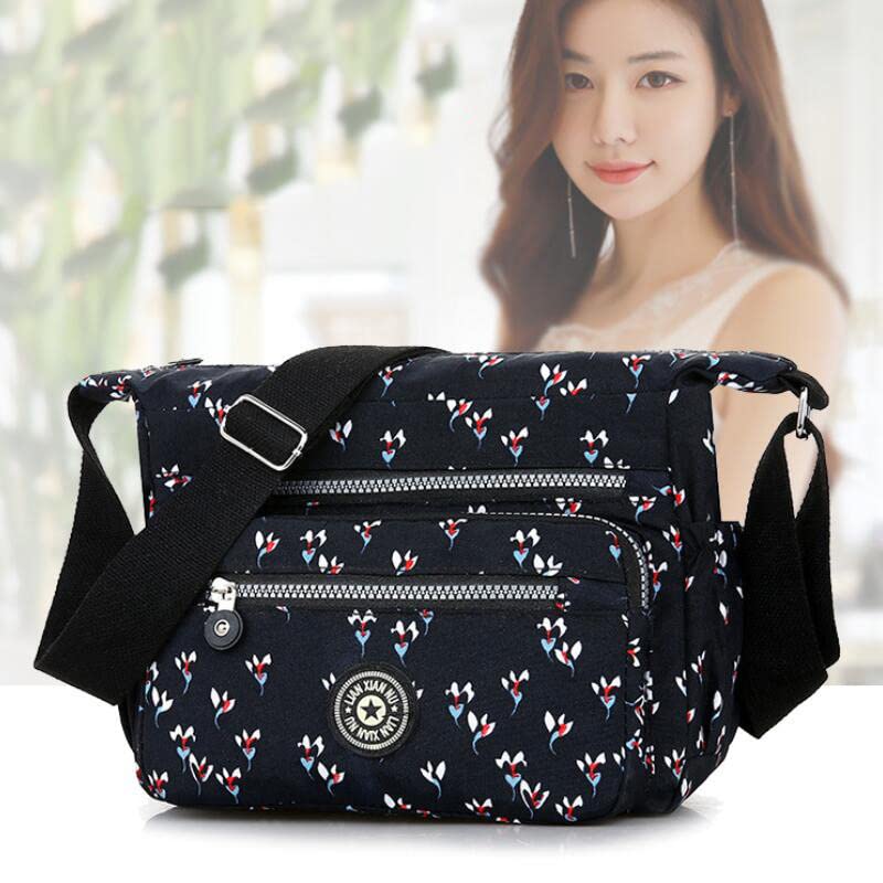 Image of Single shoulder Messenger Crossbody Bag Nylon Purse Satchel Travel Women Lady Fashion Top Handle
