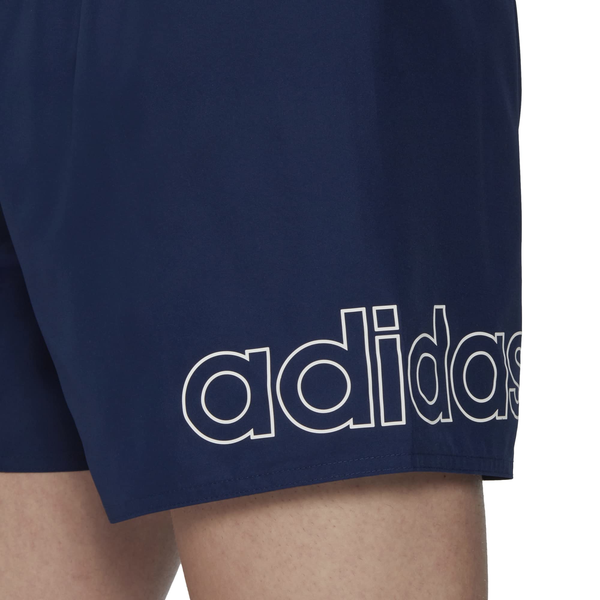 adidas Homme Logo CLX Short Length Swim Shorts, Team Navy Blue 2/White, S