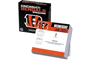 Turner Sports Cincinnati Bengals 2024 Box Calendar with Legendary Game Photos