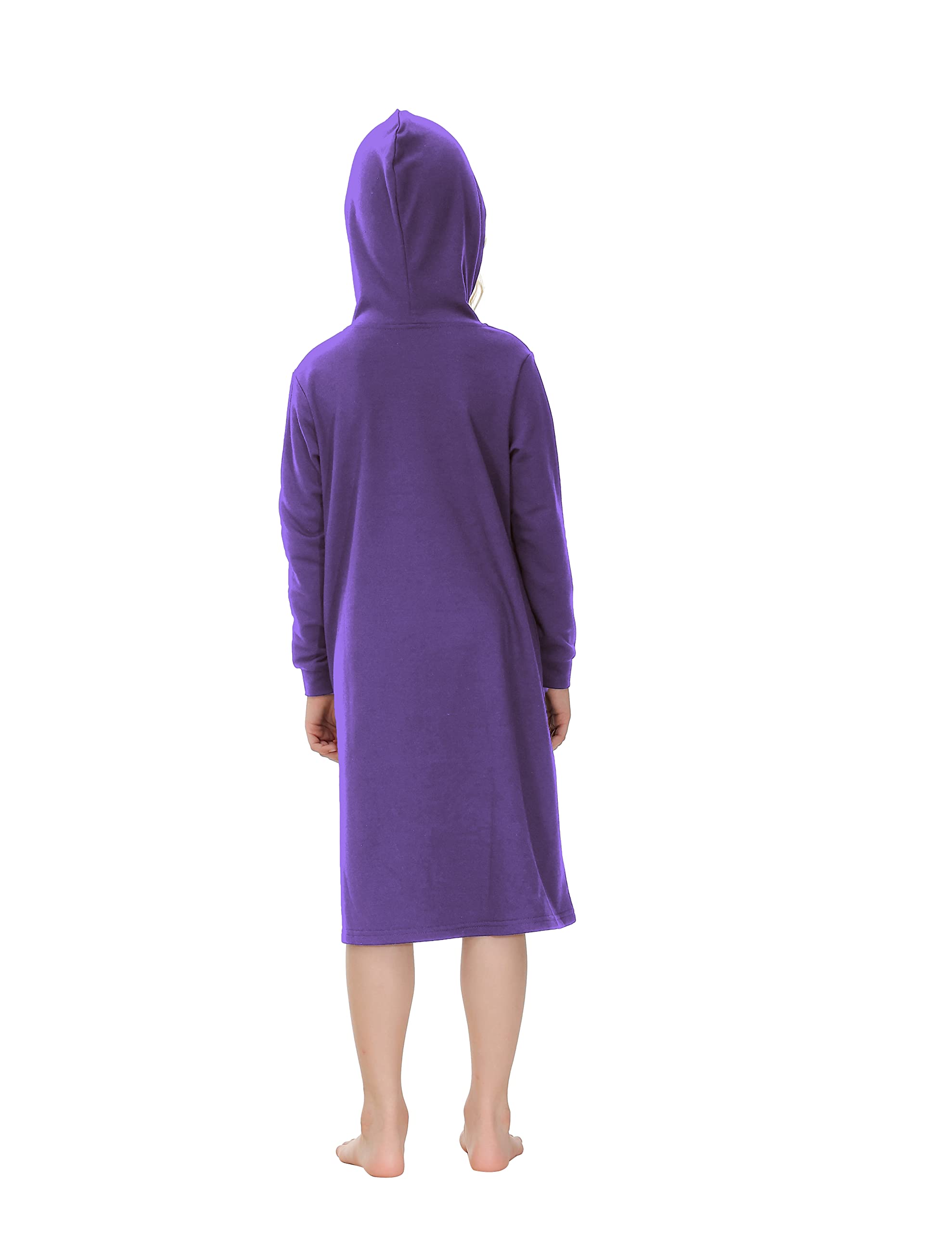 Verve Jelly Kinder Bademantel mit Kapuze Vertuschung Reißverschluss Robe weicher Pyjama Baby Kleinkind Kleid Bademantel Junge Kinder Mädchen Nachtwäsche Homewear