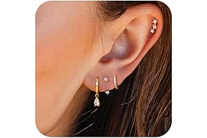 14K Gold Plated Earring Sets for Women