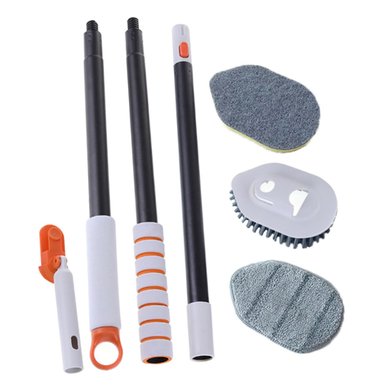 Beaupretty Cepillo para Fregar Suelo y De Baño Mango Extensible para Lechada Fácil Limpieza