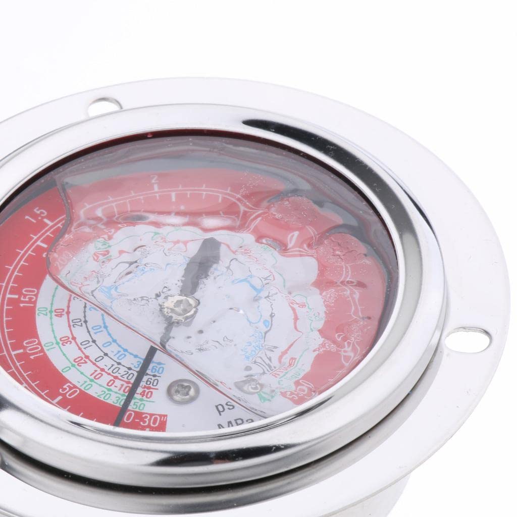 Jojomis Liquid-Filled Pressure Gauge R22 R134a R404A R407c Oil