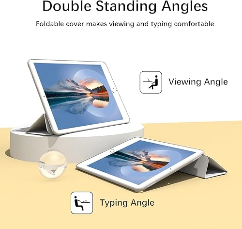 Miniatura 4 de Funda para iPad Air 2 (2. generación) de 9.7 pulgadas, ligera, delgada, función de reposoactivación automática con soporte triple, funda de TPU