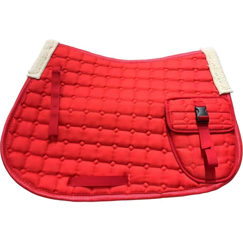 Mantilla Acolchada De Vellón para Doma Clásica, Acolchada Y Gruesa, con Bolsillos, para Caballos Ingleses