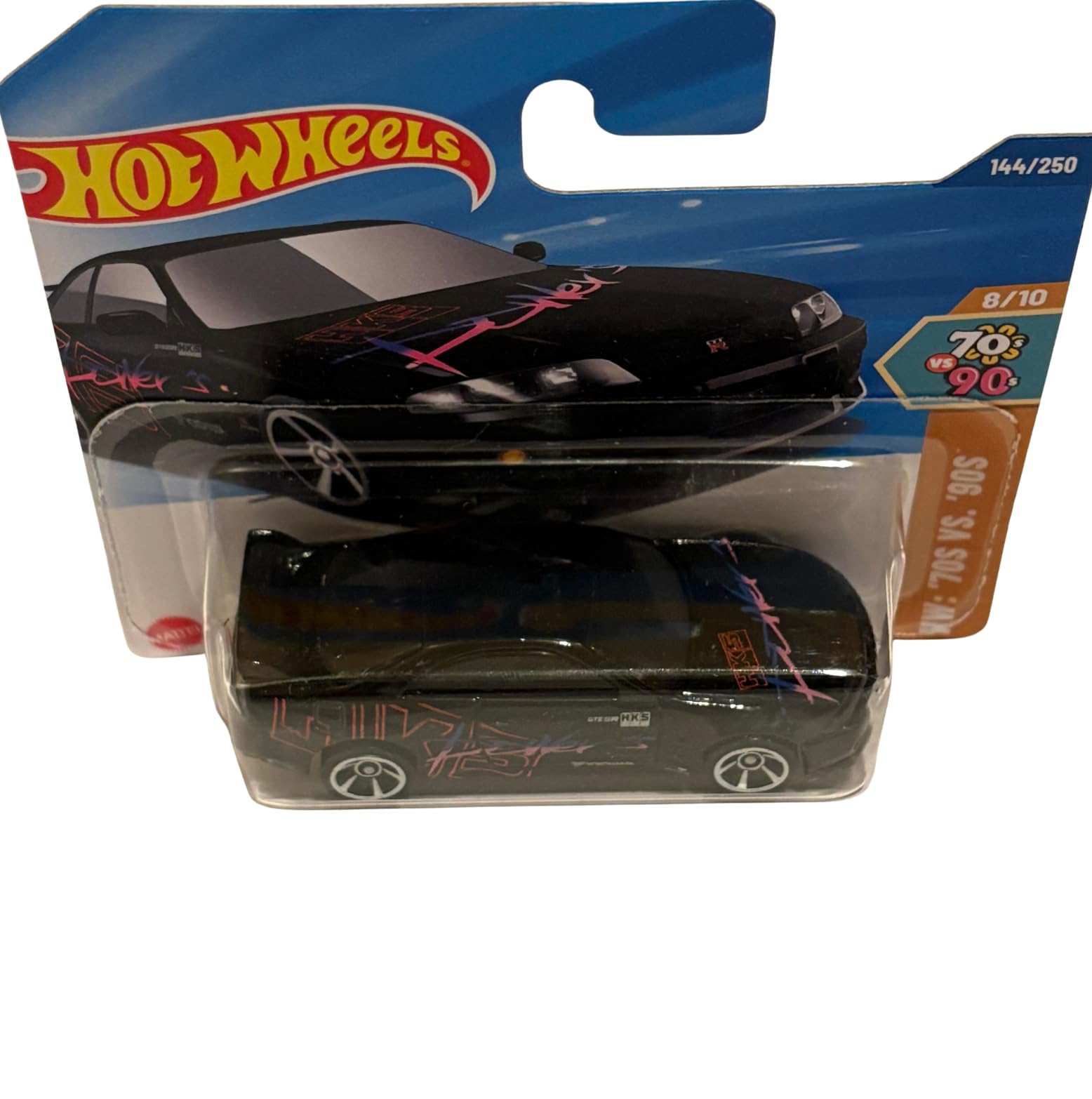 Hot Wheels Nissan Skyline GT-R (BNCR33) Black HYY80 - Licensed Nissan Model with HKS & Yokohama Decals - HW 70's vs 90's 2025 - 1:64 - Image 2