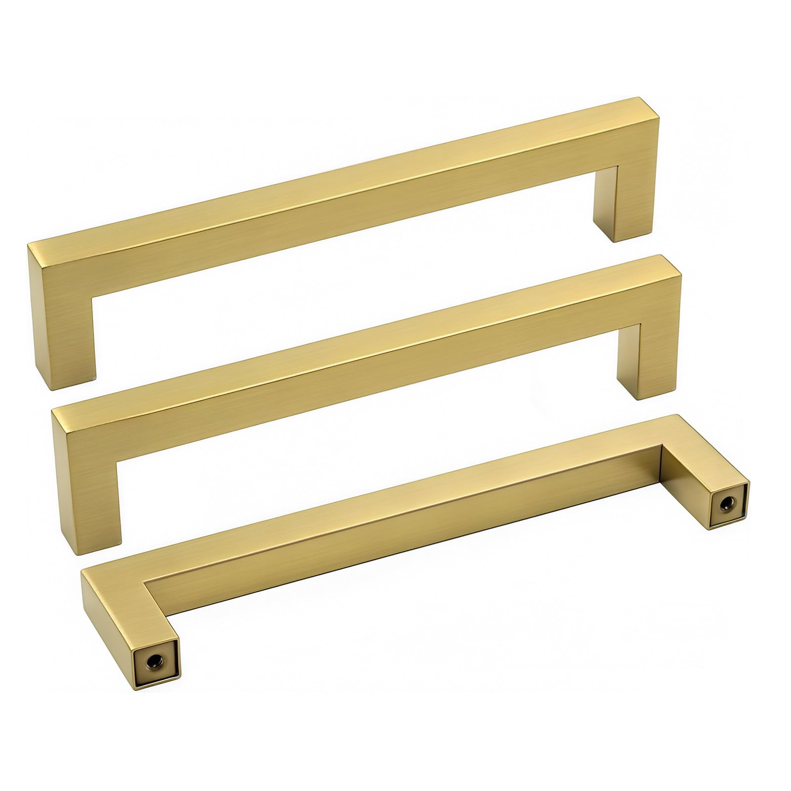 goldenwarm 10Pack 5in Brushed Gold Cabinet Pulls Gold Cabinet Handles Gold Drawer Pulls Modern Cabinet Hardware Handles for Kitchen Cabinets