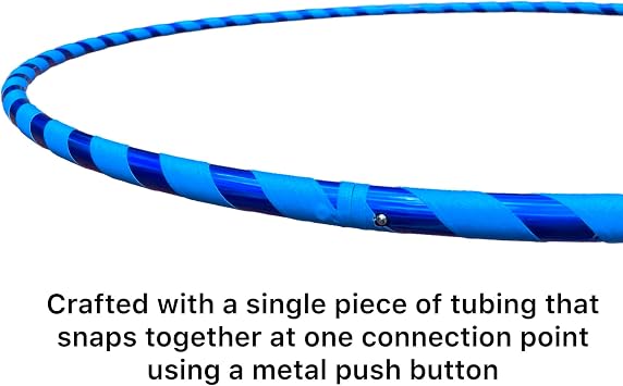 Kids Hula Hoop | Lighter Weight Yet Sturdy | UV Blue, Medium (32)